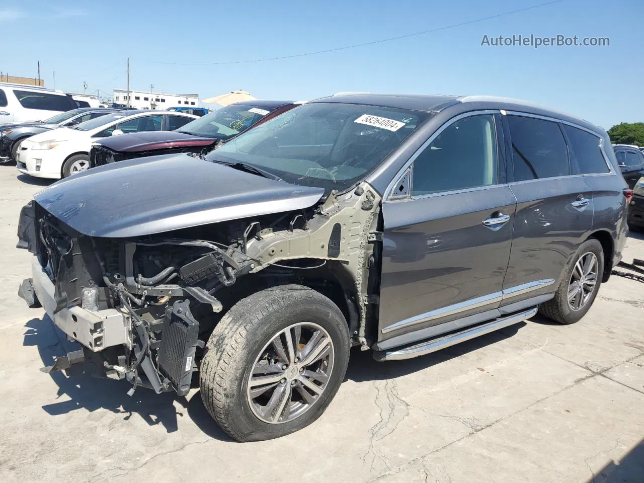 2017 Infiniti Qx60  Gray vin: 5N1DL0MN4HC557305