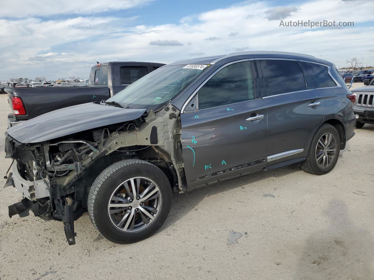 2020 Infiniti Qx60 Luxe Gray vin: 5N1DL0MN4LC516147