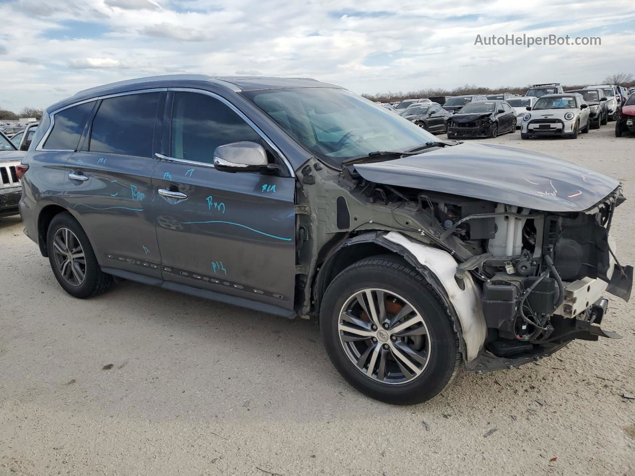 2020 Infiniti Qx60 Luxe Gray vin: 5N1DL0MN4LC516147