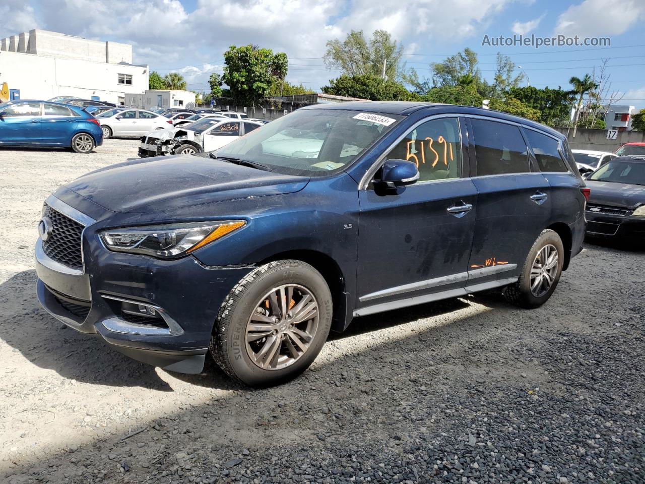 2020 Infiniti Qx60 Luxe Blue vin: 5N1DL0MN4LC524717