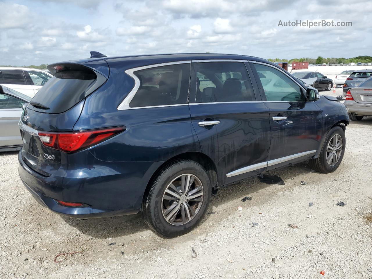 2020 Infiniti Qx60 Luxe Синий vin: 5N1DL0MN4LC527391