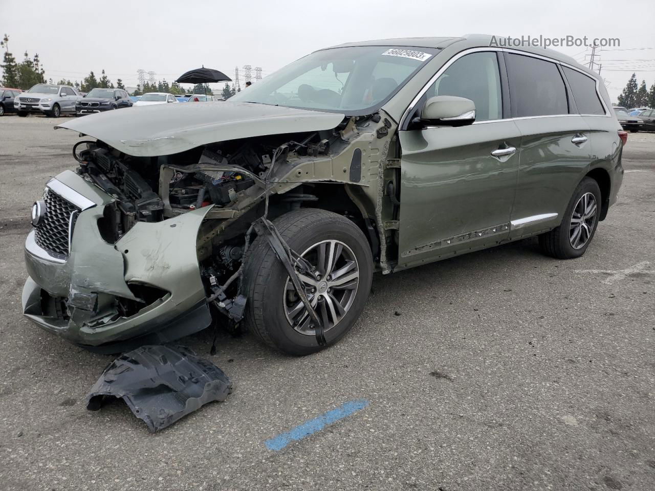 2017 Infiniti Qx60  Green vin: 5N1DL0MN5HC504645