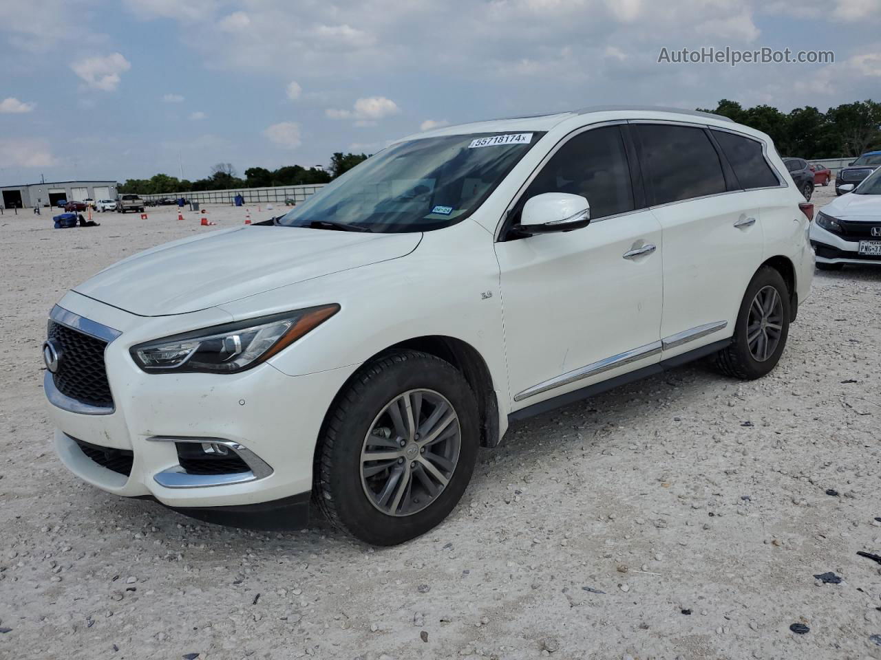 2017 Infiniti Qx60 White vin: 5N1DL0MN5HC515175