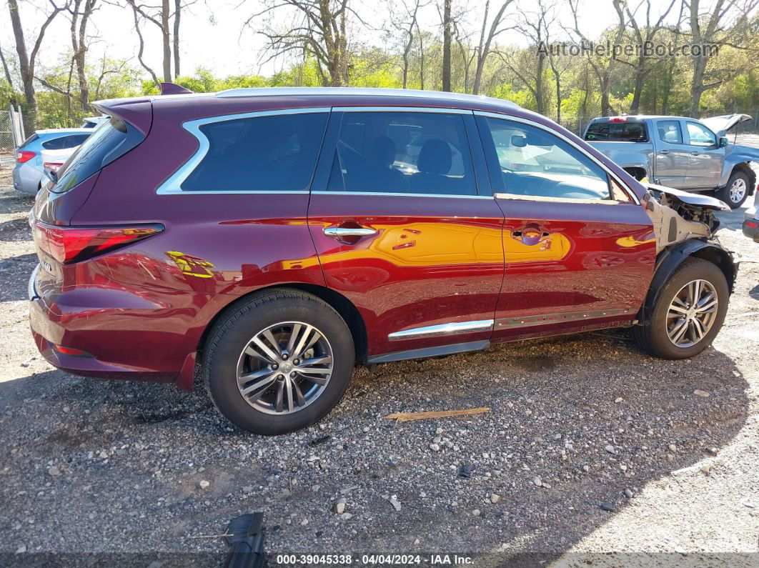 2020 Infiniti Qx60 Luxe Burgundy vin: 5N1DL0MN5LC504444