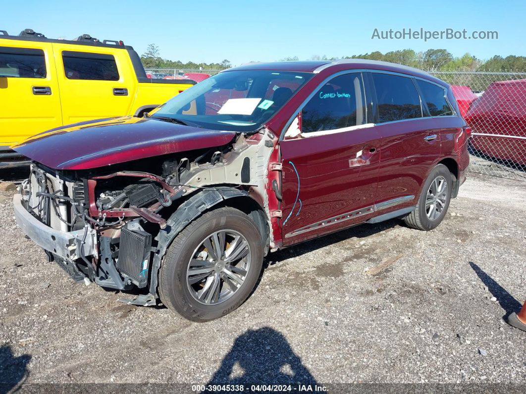 2020 Infiniti Qx60 Luxe Burgundy vin: 5N1DL0MN5LC504444