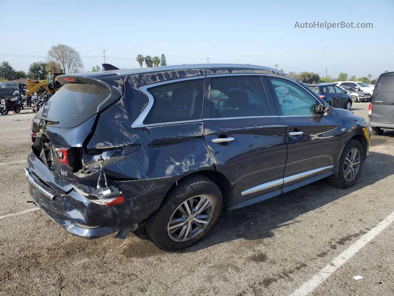 2020 Infiniti Qx60 Luxe Синий vin: 5N1DL0MN5LC525262