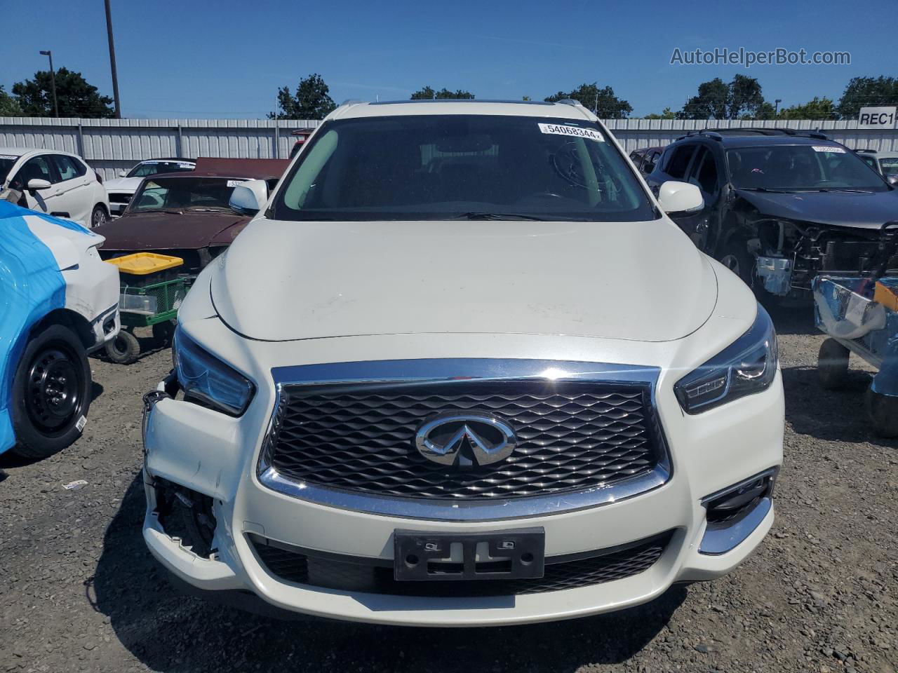 2017 Infiniti Qx60  Белый vin: 5N1DL0MN6HC504573