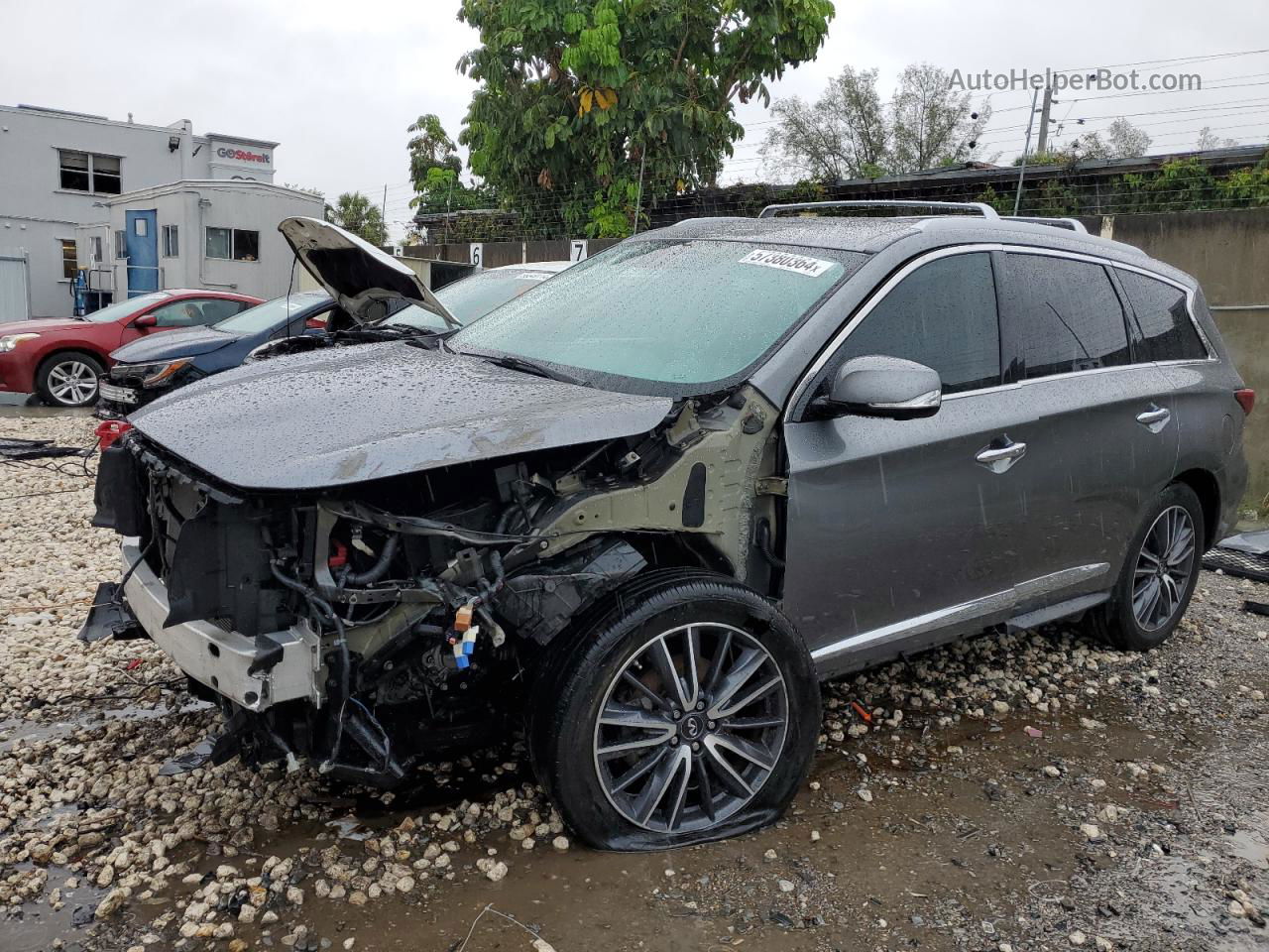 2017 Infiniti Qx60  Серый vin: 5N1DL0MN6HC515735