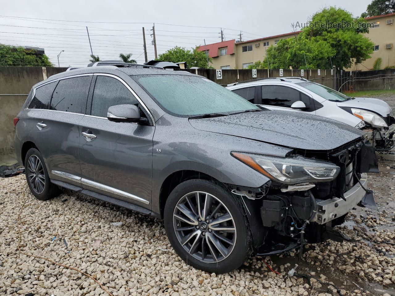 2017 Infiniti Qx60  Gray vin: 5N1DL0MN6HC515735