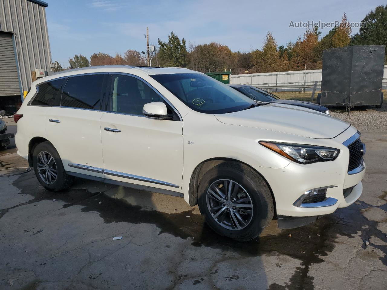 2017 Infiniti Qx60  White vin: 5N1DL0MN6HC528016