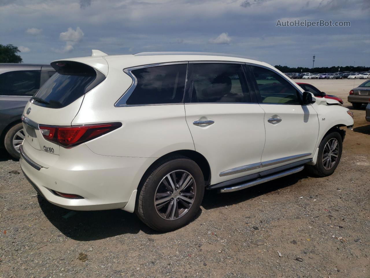 2017 Infiniti Qx60  White vin: 5N1DL0MN6HC545348