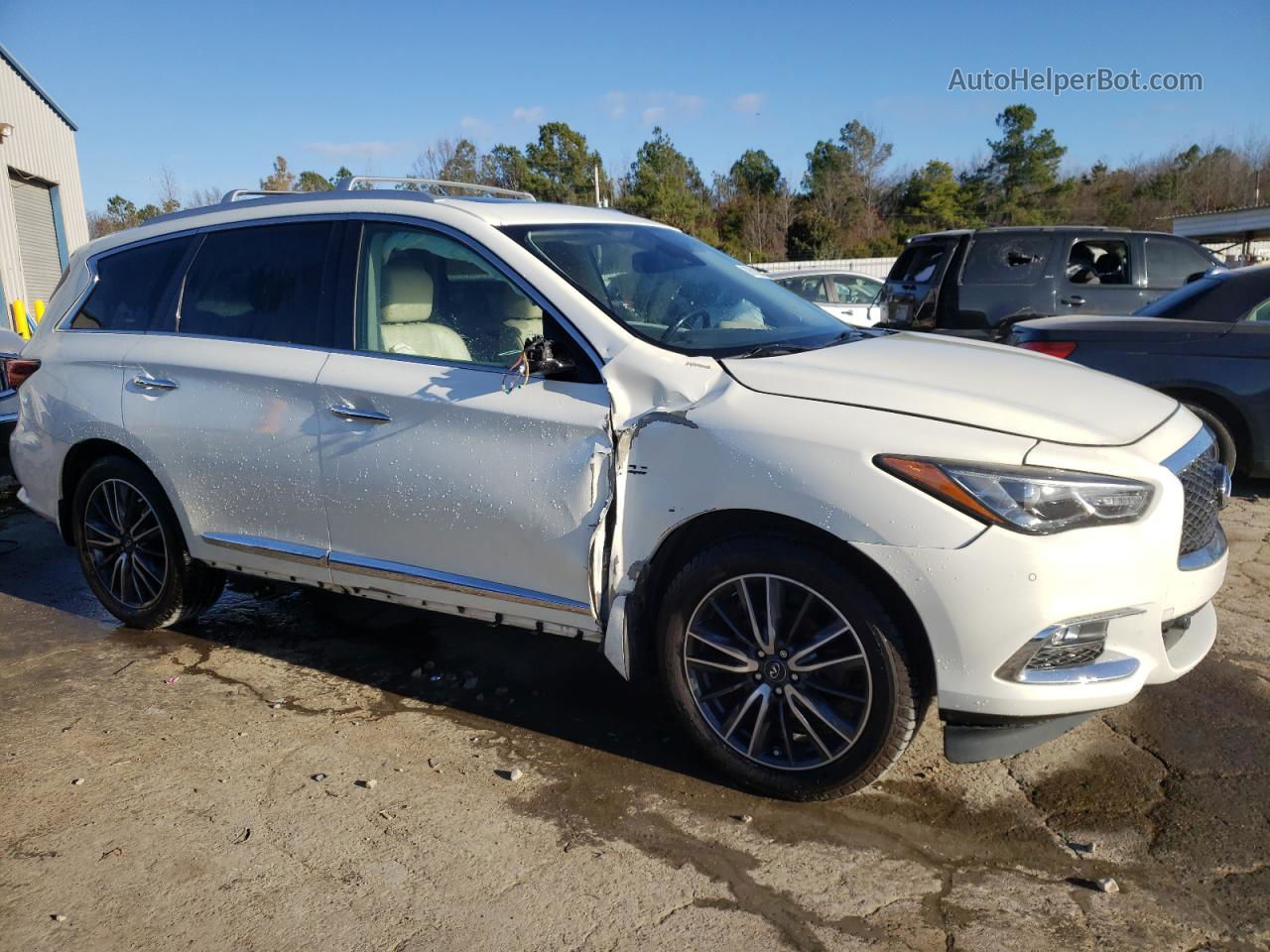 2017 Infiniti Qx60  White vin: 5N1DL0MN6HC547147