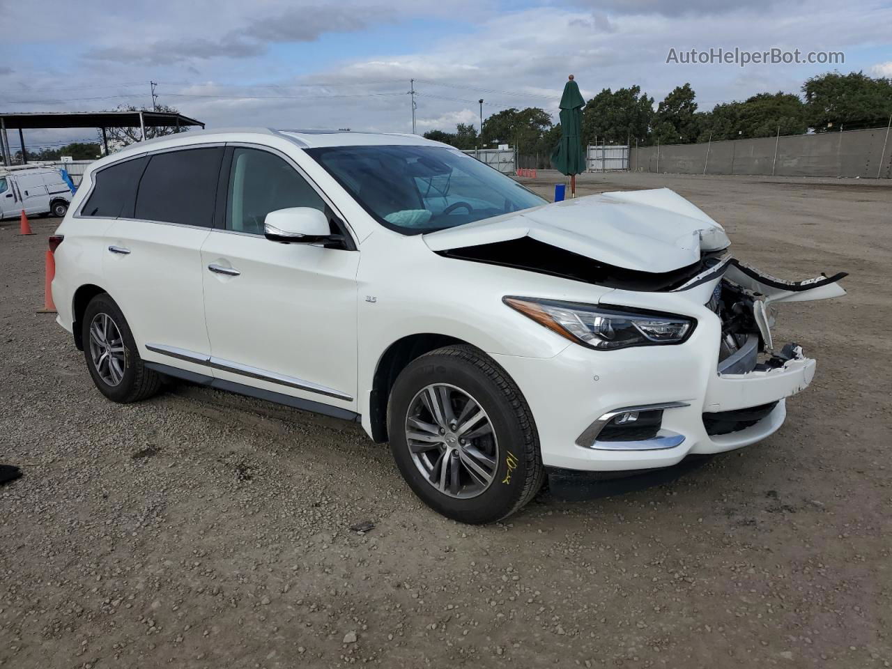 2020 Infiniti Qx60 Luxe White vin: 5N1DL0MN6LC505537