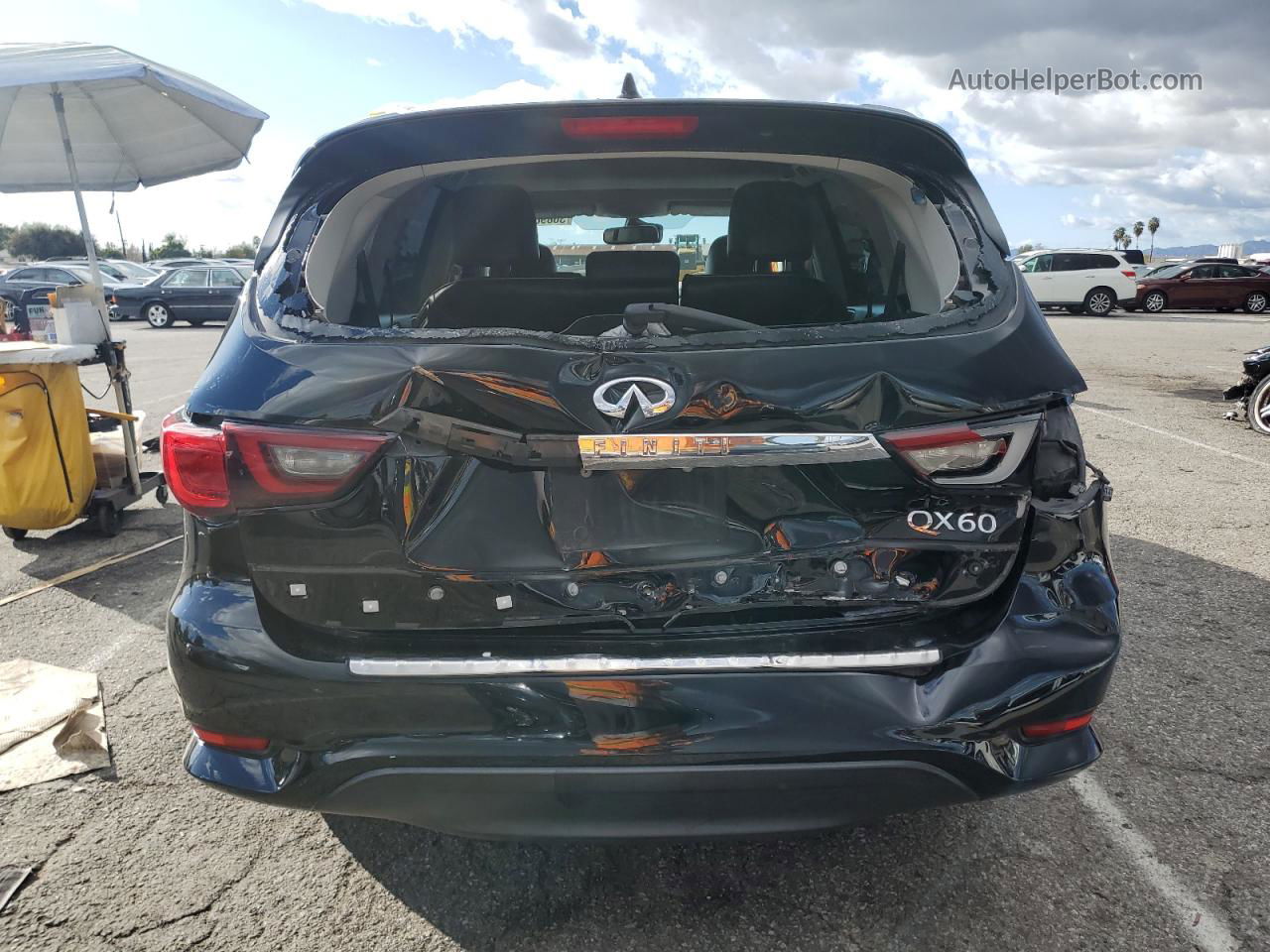 2020 Infiniti Qx60 Luxe Черный vin: 5N1DL0MN6LC506316