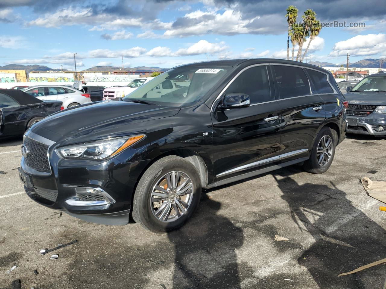 2020 Infiniti Qx60 Luxe Черный vin: 5N1DL0MN6LC506316