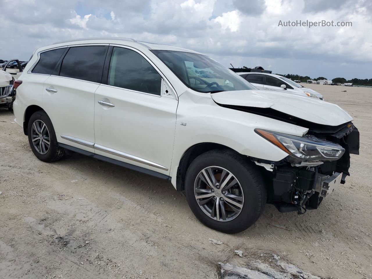 2020 Infiniti Qx60 Luxe White vin: 5N1DL0MN6LC516084