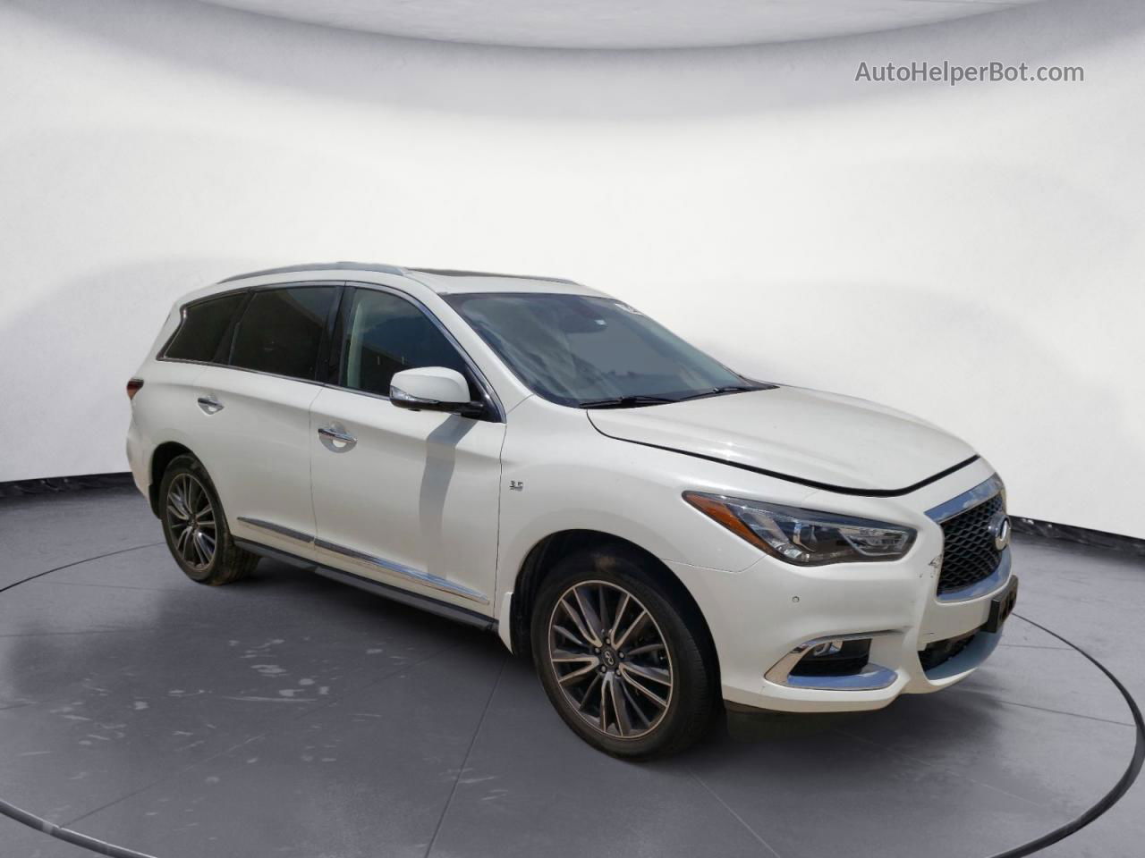 2017 Infiniti Qx60  White vin: 5N1DL0MN7HC504808