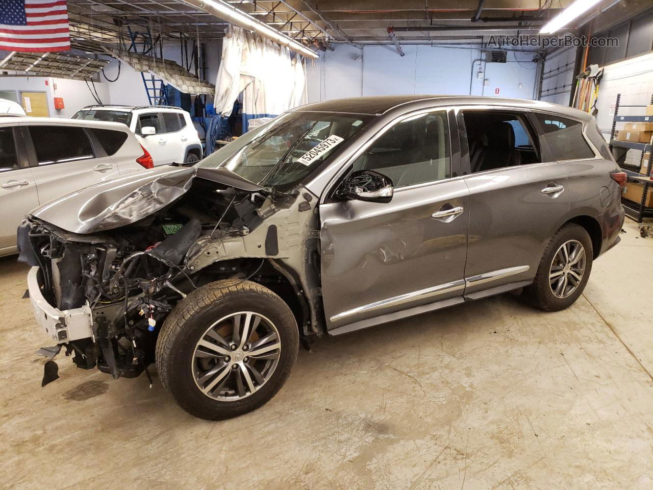 2020 Infiniti Qx60 Luxe Gray vin: 5N1DL0MN7LC532598