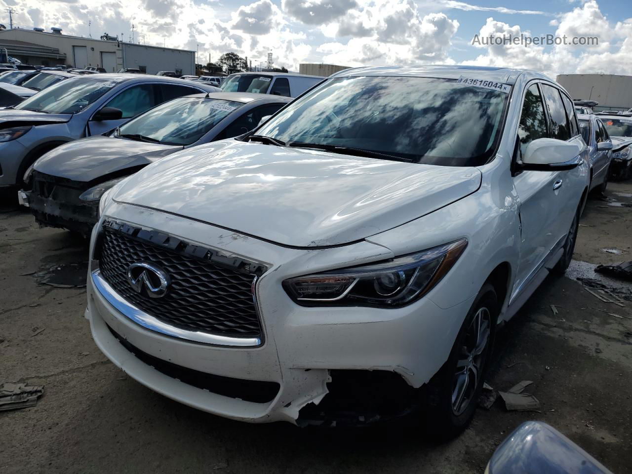 2020 Infiniti Qx60 Luxe White vin: 5N1DL0MN7LC538692