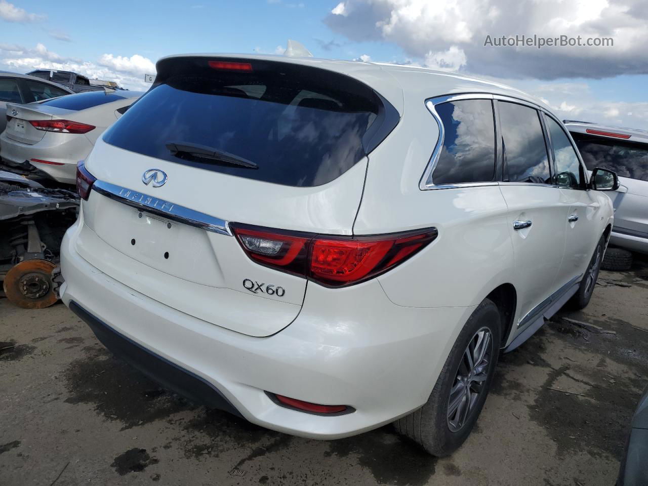 2020 Infiniti Qx60 Luxe Белый vin: 5N1DL0MN7LC538692