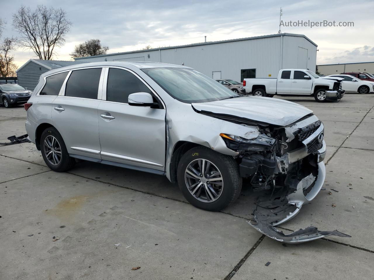 2017 Infiniti Qx60  Silver vin: 5N1DL0MN8HC504980