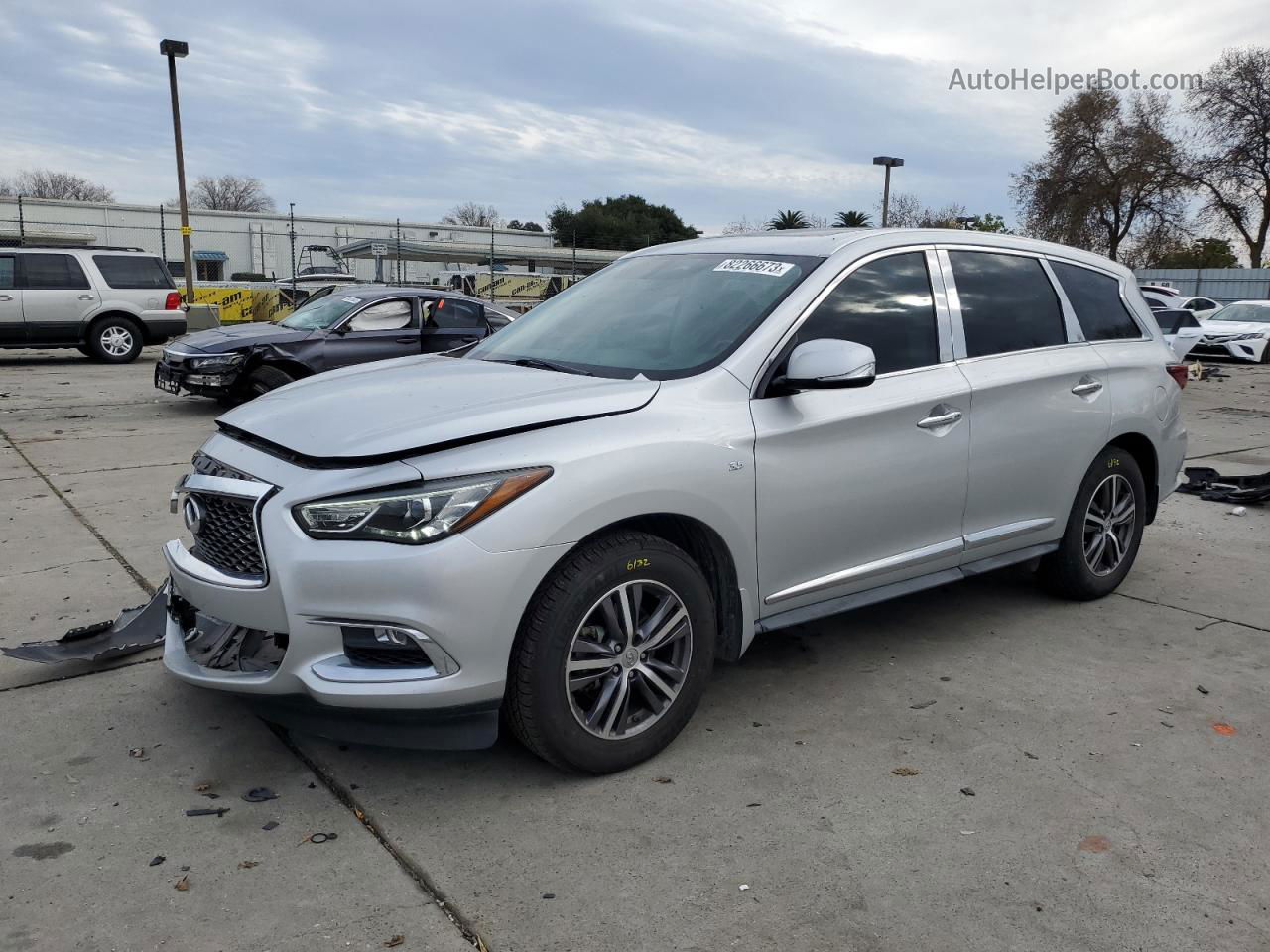 2017 Infiniti Qx60  Silver vin: 5N1DL0MN8HC504980