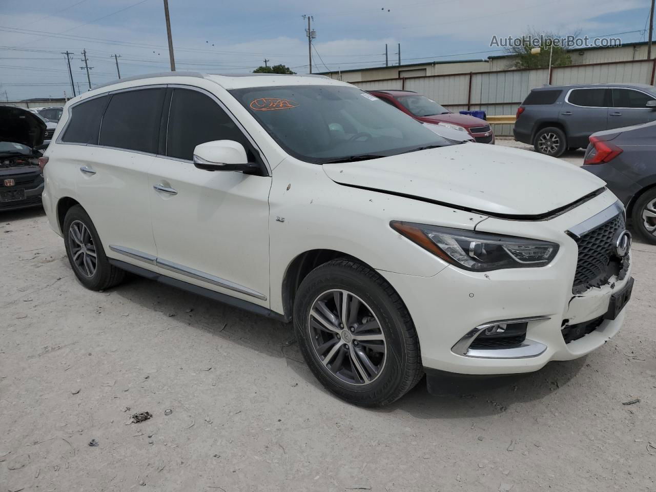 2017 Infiniti Qx60  White vin: 5N1DL0MN8HC520015