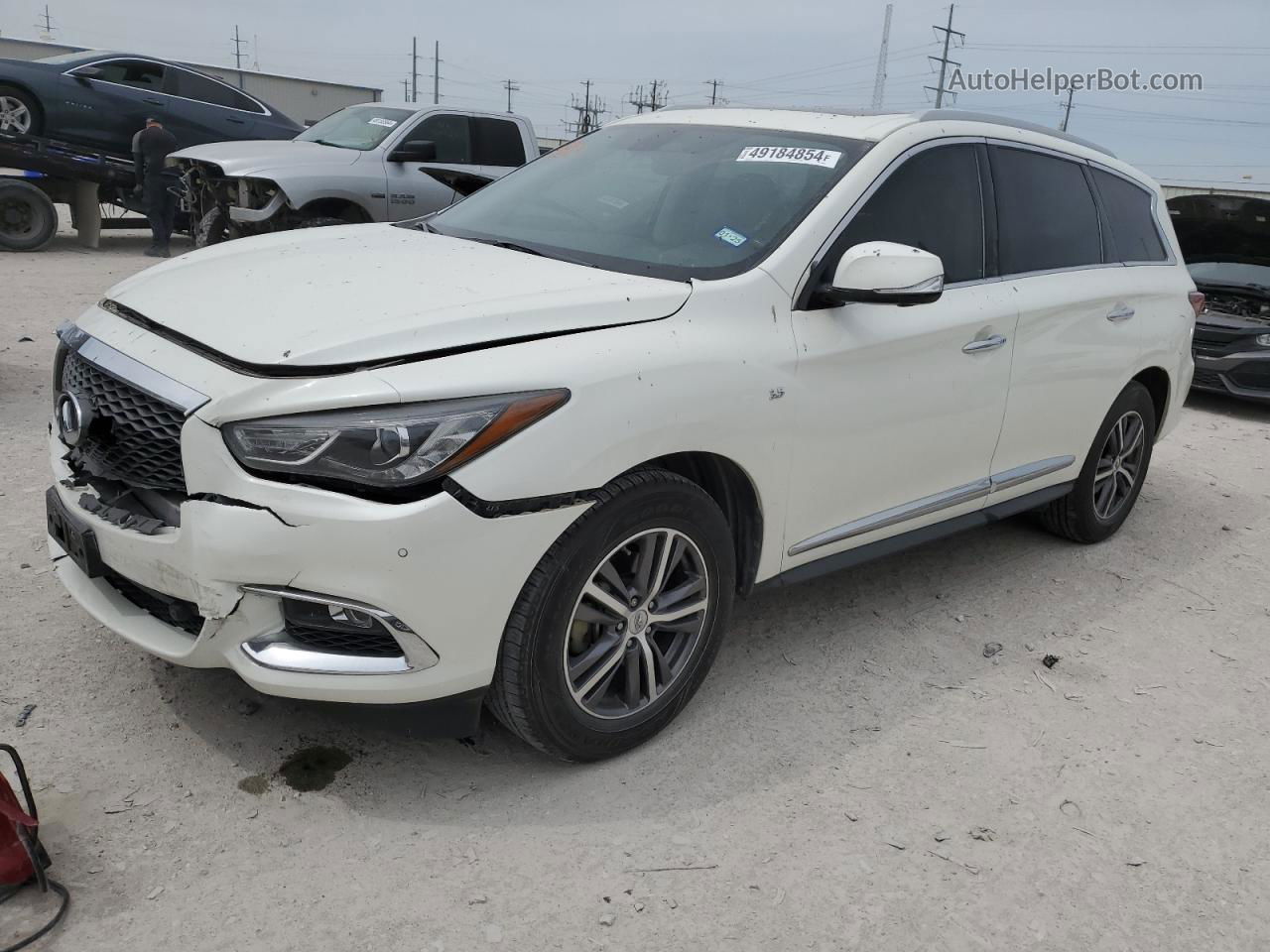 2017 Infiniti Qx60  White vin: 5N1DL0MN8HC520015