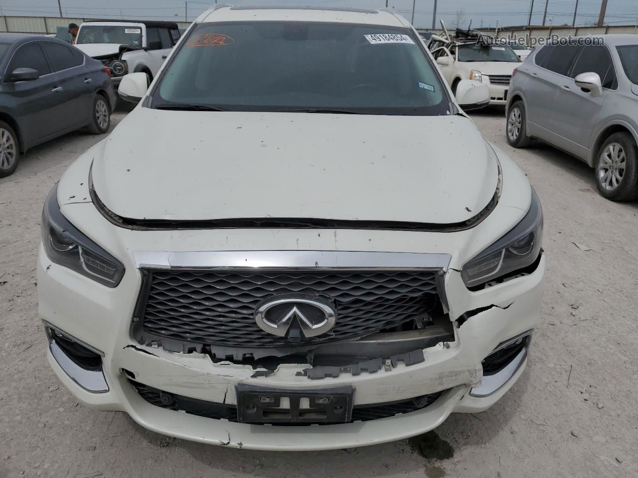 2017 Infiniti Qx60  White vin: 5N1DL0MN8HC520015