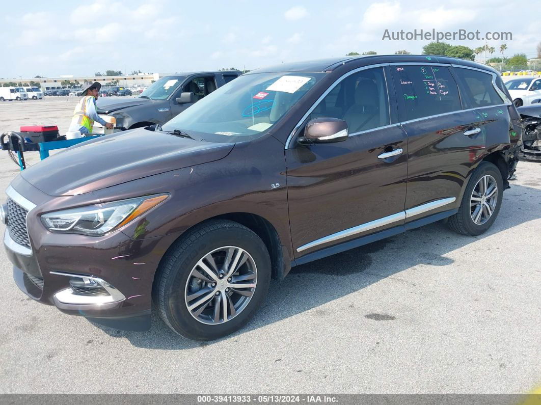 2020 Infiniti Qx60 Pure Brown vin: 5N1DL0MN8LC543156