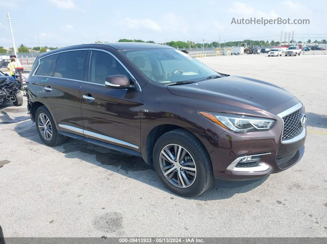 2020 Infiniti Qx60 Pure Brown vin: 5N1DL0MN8LC543156