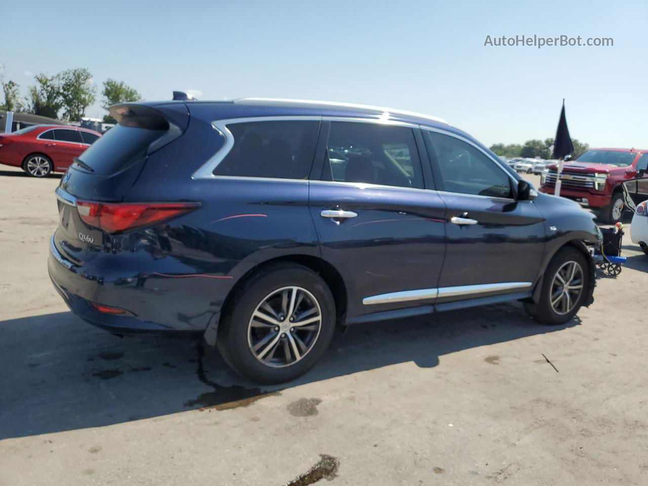 2017 Infiniti Qx60  Синий vin: 5N1DL0MN9HC520900