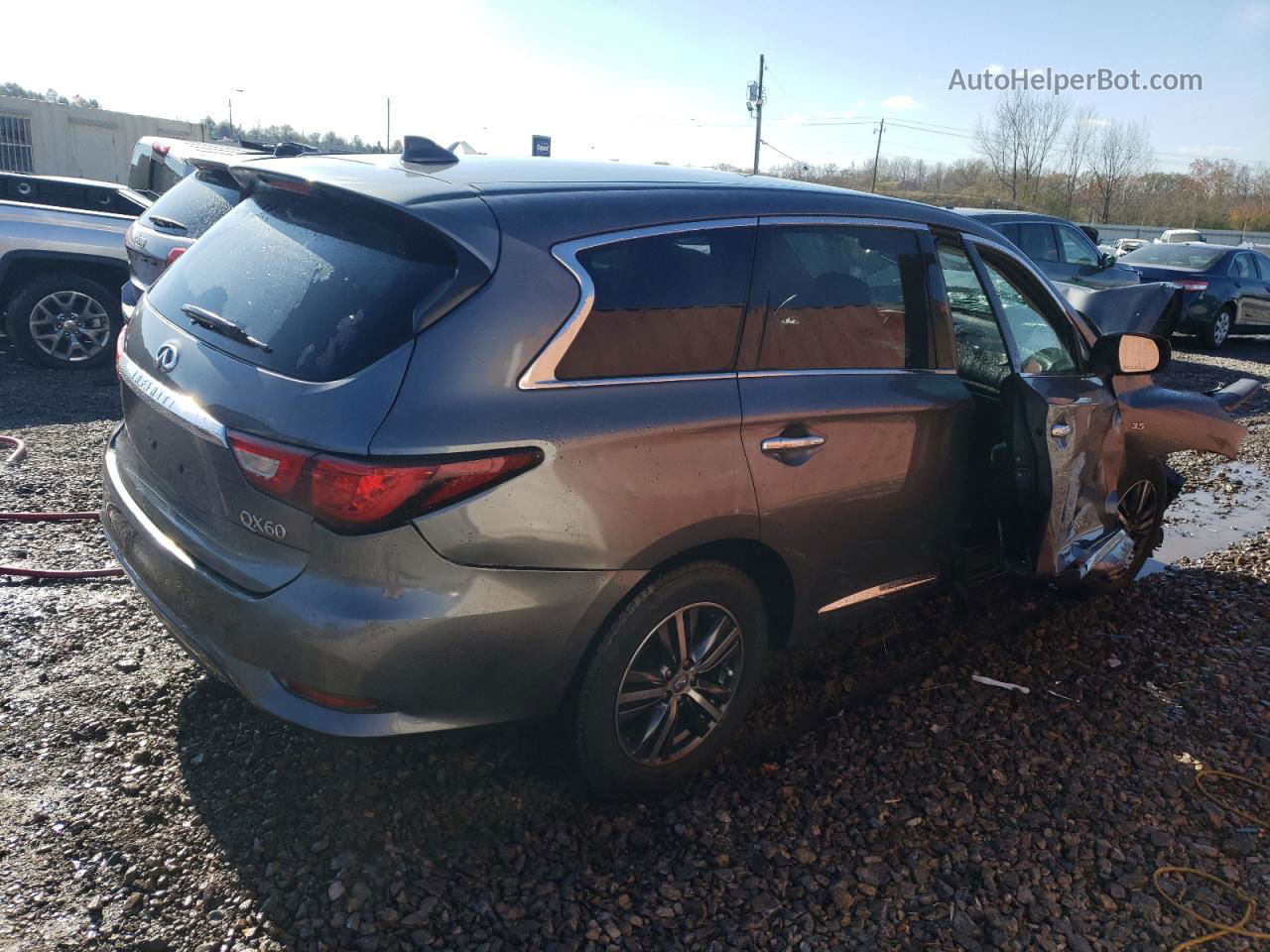 2017 Infiniti Qx60  Gray vin: 5N1DL0MNXHC501319