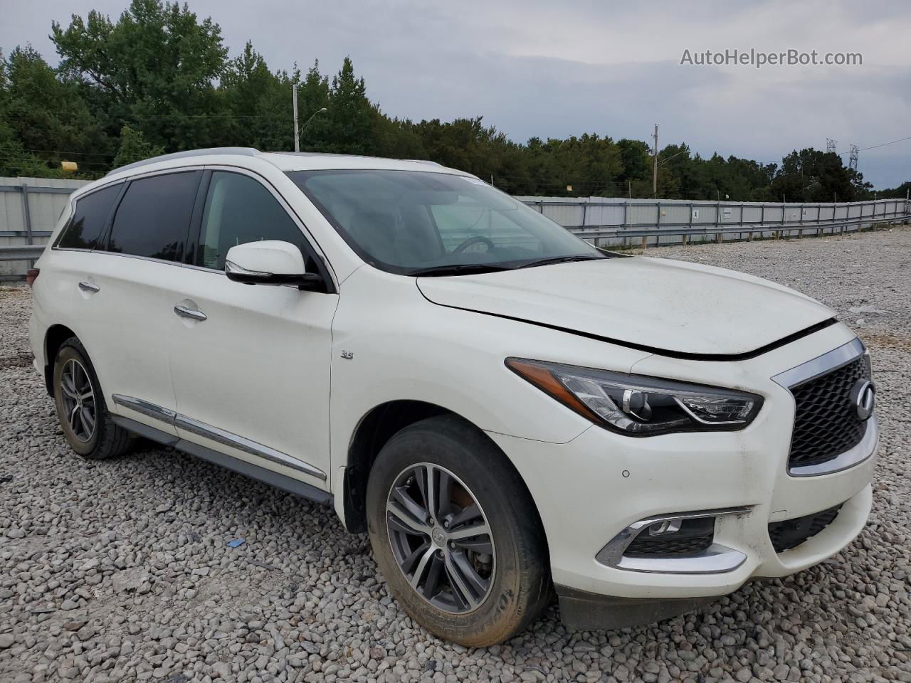 2017 Infiniti Qx60  Белый vin: 5N1DL0MNXHC510148