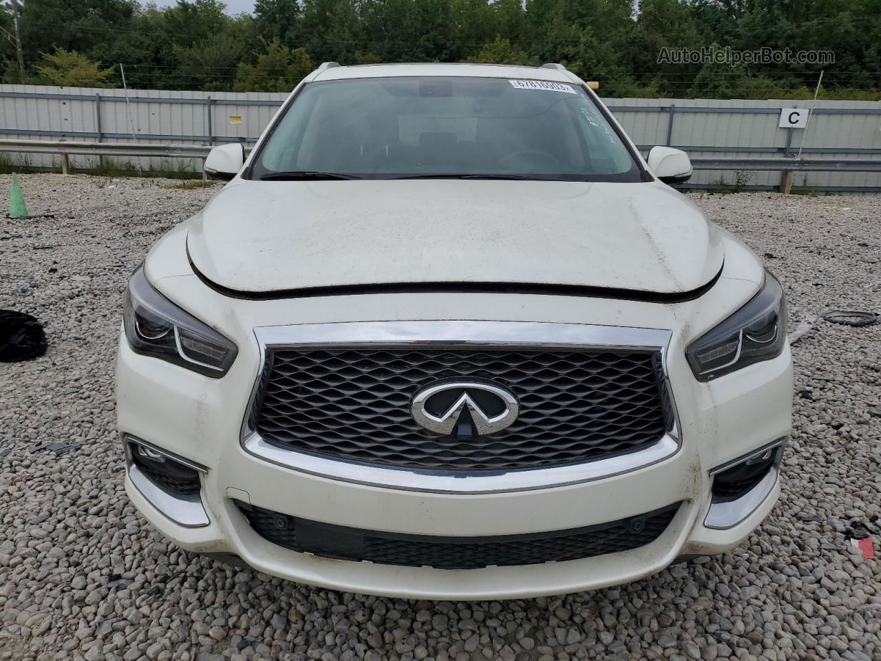 2017 Infiniti Qx60  Белый vin: 5N1DL0MNXHC510148