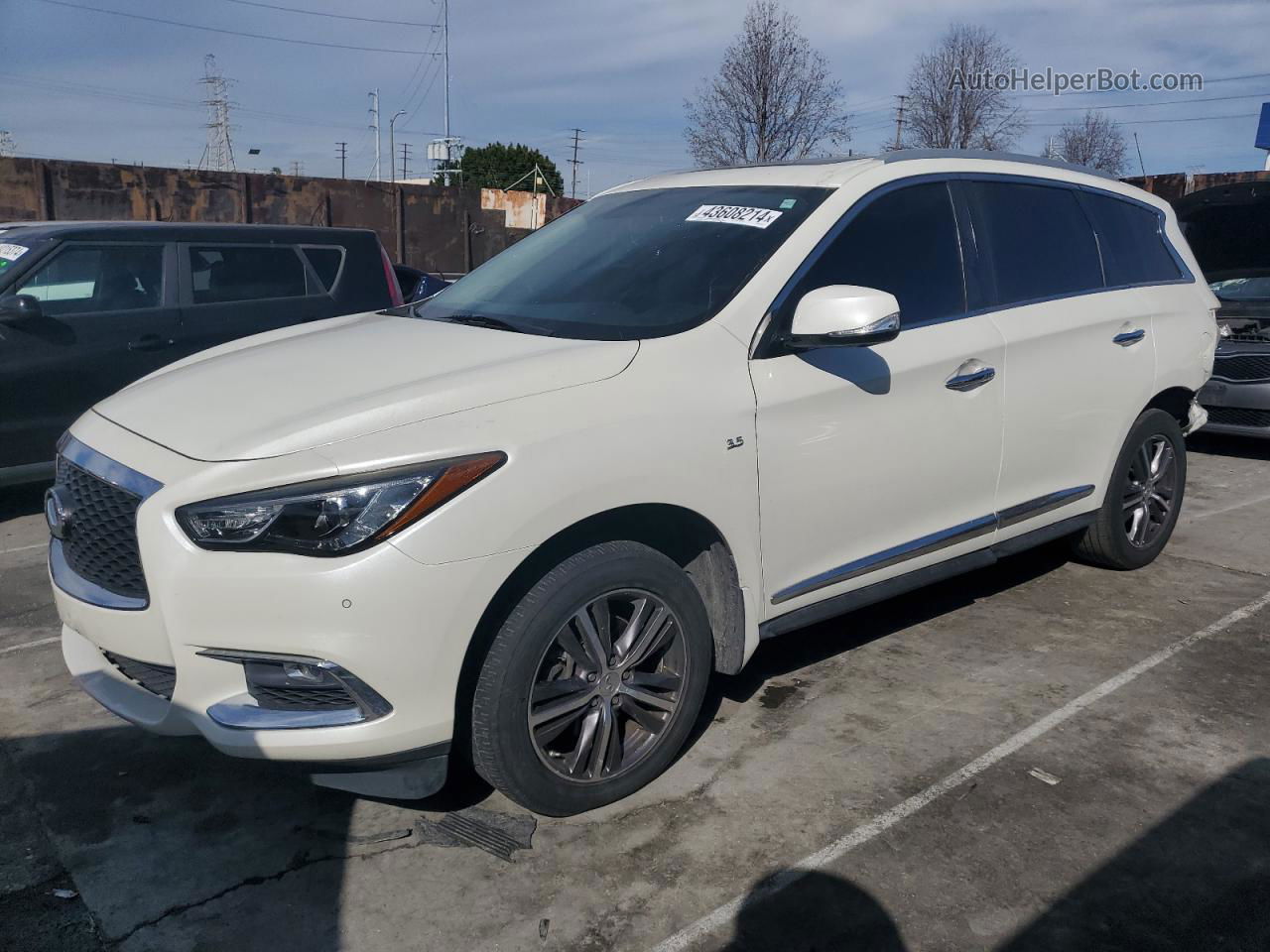 2017 Infiniti Qx60  White vin: 5N1DL0MNXHC550312