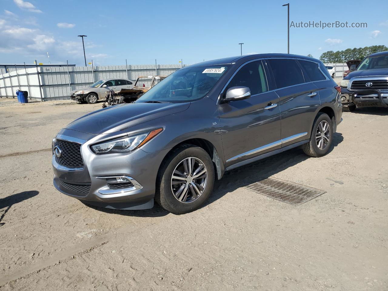 2017 Infiniti Qx60  Gray vin: 5N1DL0MNXHC555235