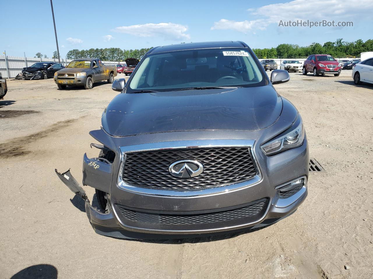 2017 Infiniti Qx60  Gray vin: 5N1DL0MNXHC555235