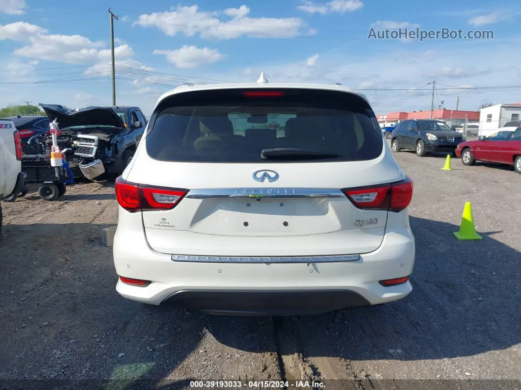 2017 Infiniti Qx60   White vin: 5N1DL0MNXHC556305