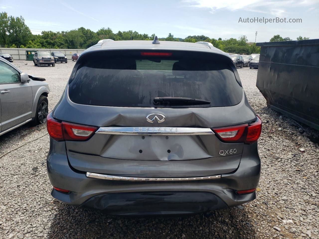 2017 Infiniti Qx60  Charcoal vin: 5N1DL0MNXHC559320