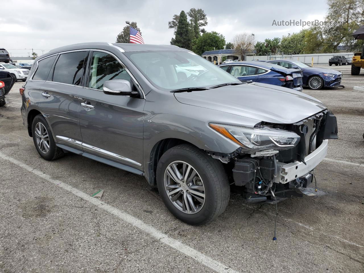 2020 Infiniti Qx60 Luxe Gray vin: 5N1DL0MNXLC507159