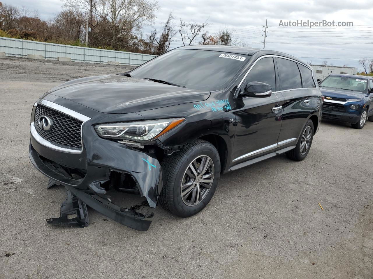 2020 Infiniti Qx60 Luxe Black vin: 5N1DL0MNXLC533048