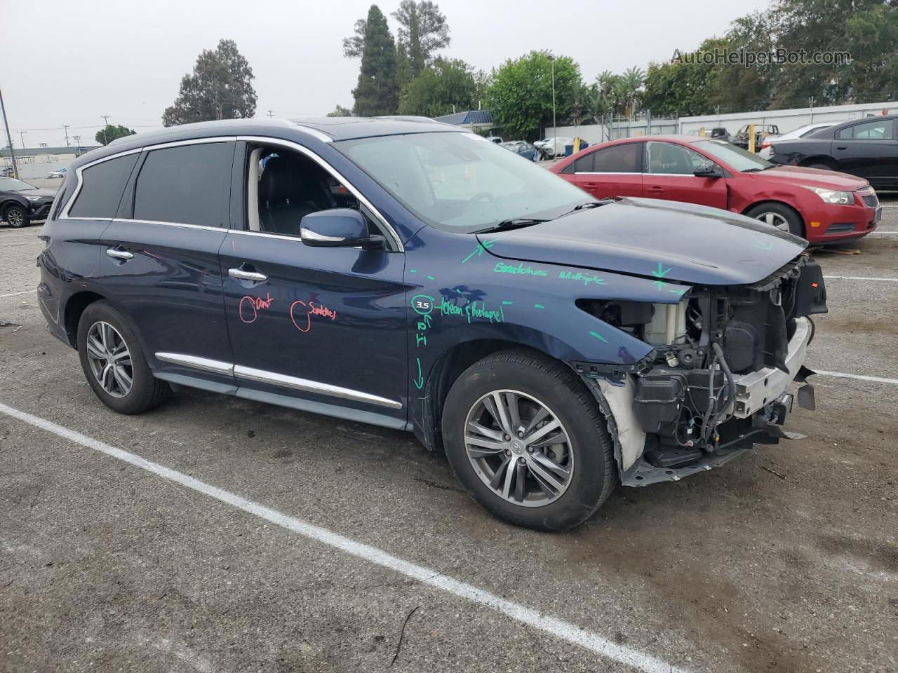 2020 Infiniti Qx60 Luxe Blue vin: 5N1DL0MNXLC535639