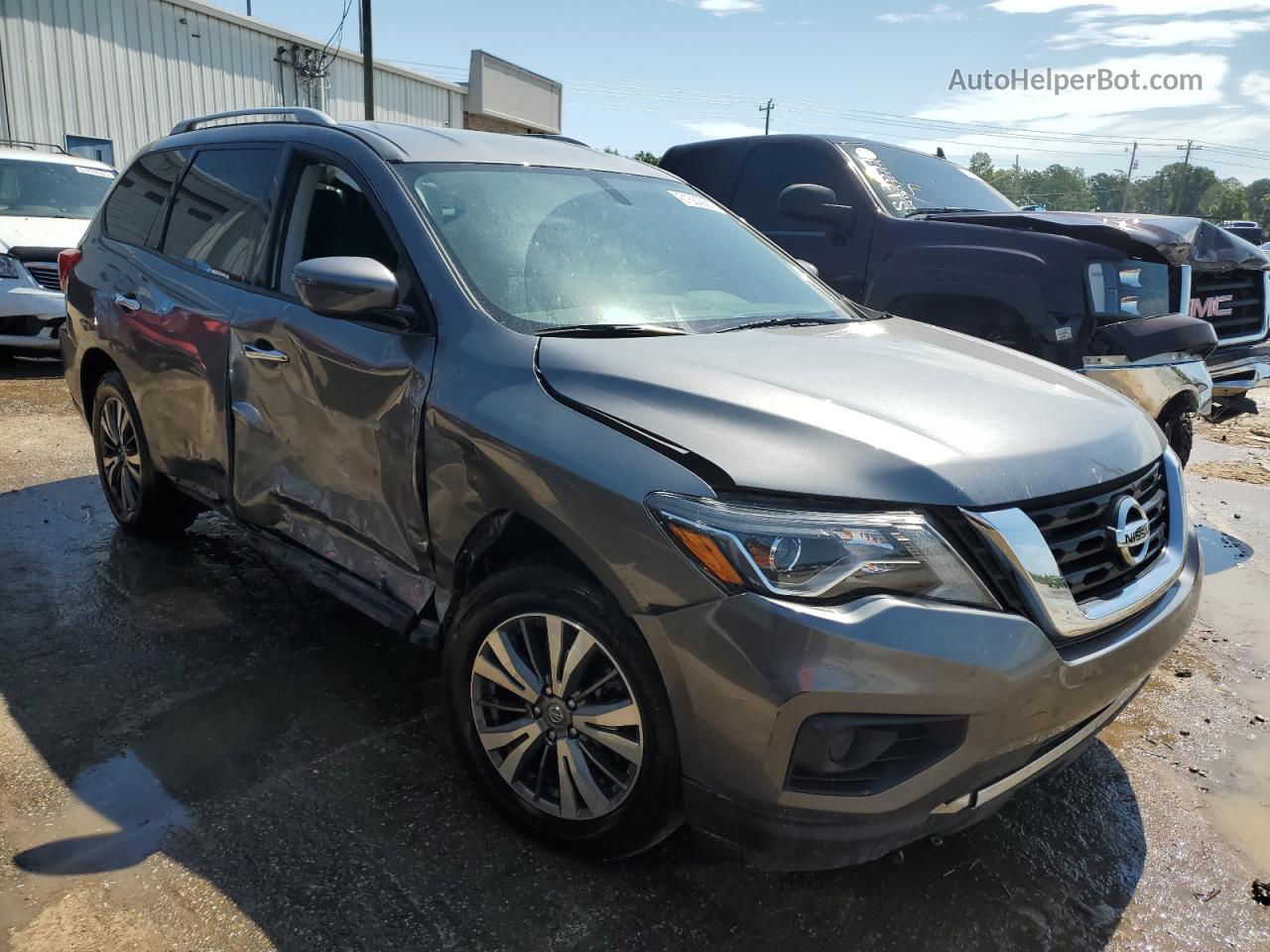 2020 Nissan Pathfinder S Серый vin: 5N1DR2AM1LC622271