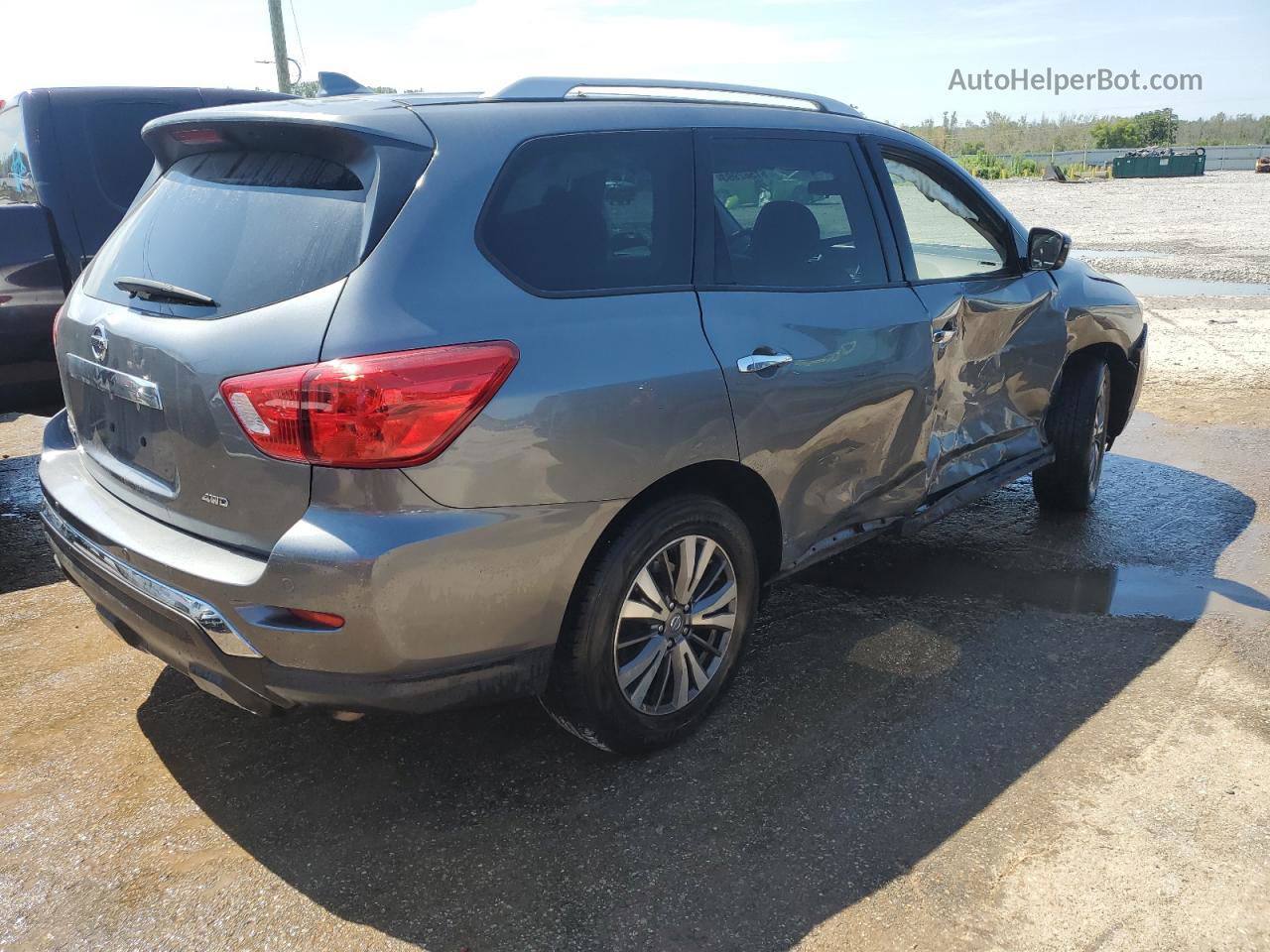 2020 Nissan Pathfinder S Серый vin: 5N1DR2AM1LC622271