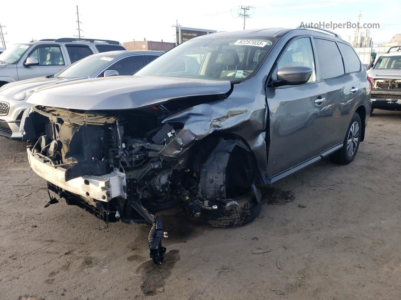 2020 Nissan Pathfinder S Gray vin: 5N1DR2AM2LC632470