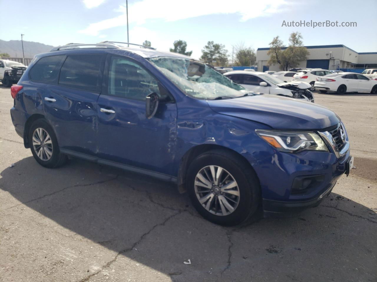 2020 Nissan Pathfinder S Blue vin: 5N1DR2AN1LC597977