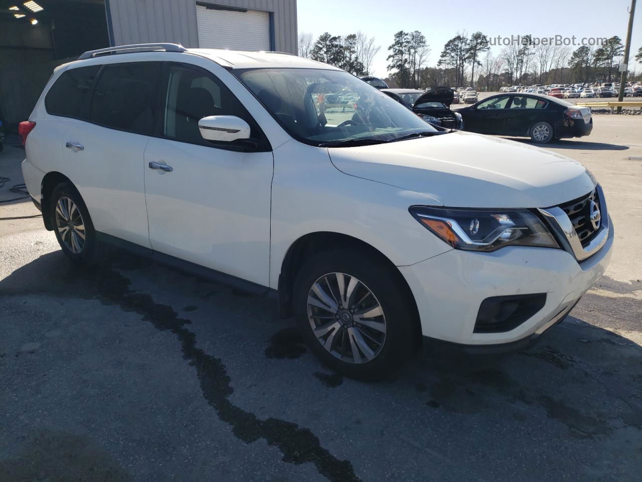 2020 Nissan Pathfinder S White vin: 5N1DR2AN5LC580146