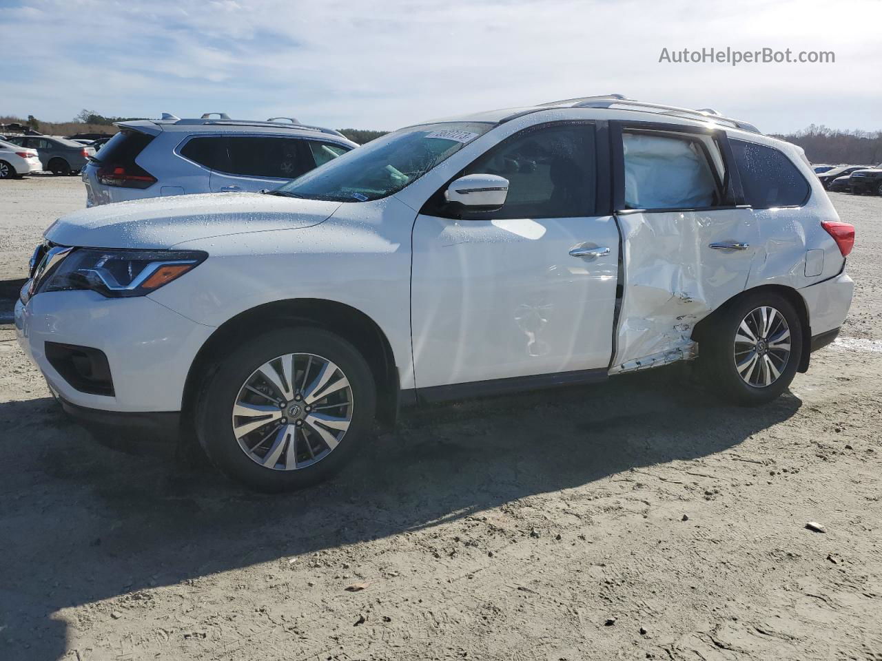 2020 Nissan Pathfinder S White vin: 5N1DR2AN6LC596940