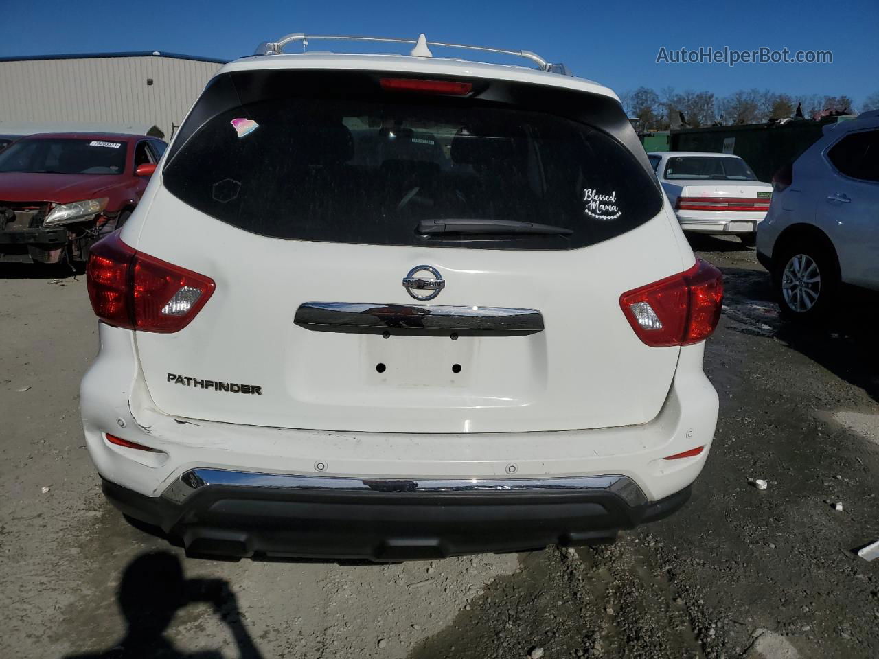 2020 Nissan Pathfinder S White vin: 5N1DR2AN6LC596940